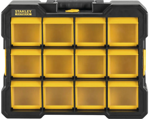 Boîte de rangement Stanley Fatmax avec douze compartiments