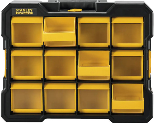 Boîte de rangement Stanley Fatmax avec douze compartiments