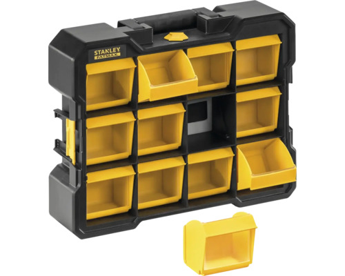 Système de rangement Stanley Fatmax avec douze compartiments