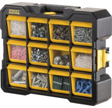Boîte de rangement Stanley Fatmax avec diverses petites pièces