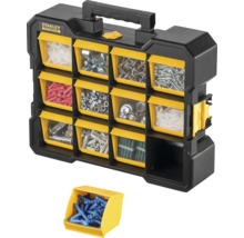 Boîte de rangement Stanley Fatmax avec diverses petites pièces