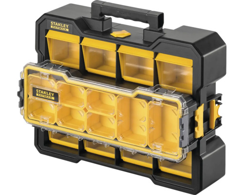 Coffret de rangement Stanley Fatmax avec compartiments pour outils et accessoires