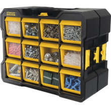 Boîte de rangement Stanley Fatmax avec diverses vis et petites pièces