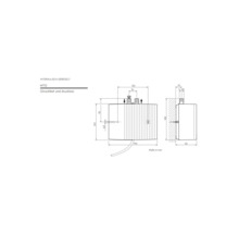 Réservoir sous pression MTD à commande hydraulique avec dimensions