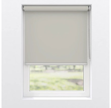 Fenster mit heruntergelassenem Rollo