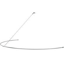 Duschvorhangstange mit Haltestange