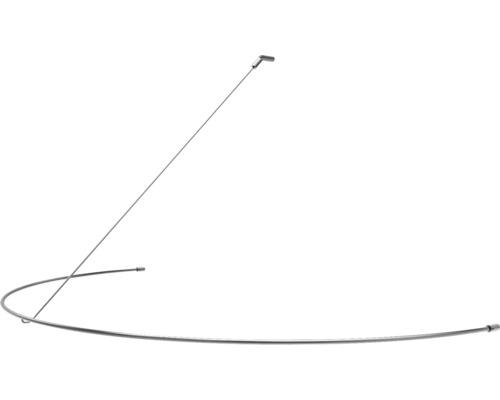 Duschvorhangstange mit Haltestange