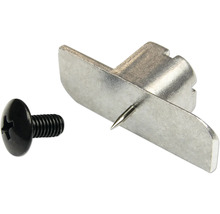 Fixation métallique avec vis noire