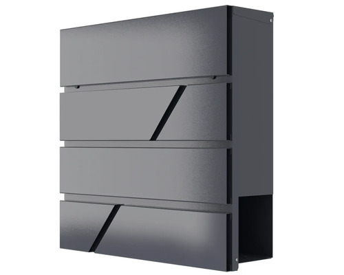 Briefkasten DESIGNline BK1 BxHxT 380/380/110 mm anthrazit Briefkasten mit modernem Design für den Aussenbereich