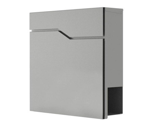 Briefkasten DESIGNline BK2 BxHxT 380/380/110 mm graualuminium Briefkasten aus Metall
