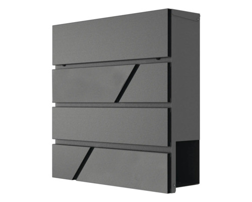 Briefkasten DESIGNline BK1 BxHxT 380/380/110 mm eisenglimmer Briefkasten mit modernem Design