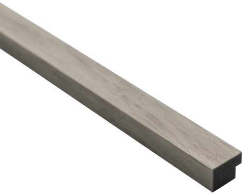 Universal Abschlussleiste für Akustikpaneel Farbton Graue Eiche 2600 x 25 x 18 mm Holzdekorleiste