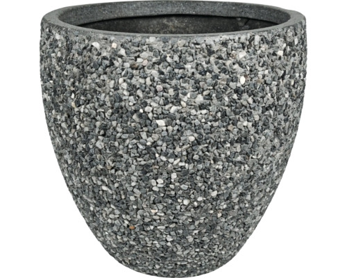 Pflanzgefäß mit Kieselmuster