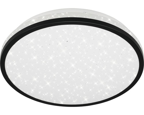 Plafonnier de salle de bain Myvat LED intégrée 1200lm 14W IP44 Ø28cm blanc  GoodHome argent