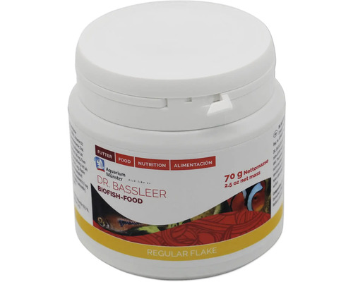 Aquariumfischfutter Aquarium Münster Dr. Bassleer fish Food REGULAR FLAKE 140 g Dr. Bassleer Biofish-Food Regular Flake Fischfutter in Dose