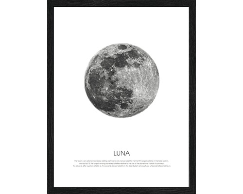 Gerahmtes Bild Blue moon 33x43 cm