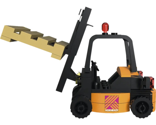 Spielzeugstapler mit Hornbach Logo