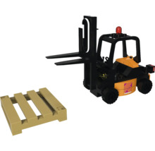 Spielzeugstapler mit Palette