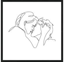 Image encadrée Kissing Couple 53x53cm-thumb-0