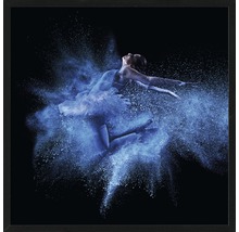 Image encadrée d''une ballerine en pose de danse avec effet de couleur