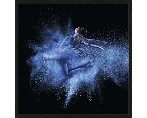 Image encadrée Blue Ballet Dancer 53x53cm