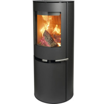 Holzofen mit brennendem Holz