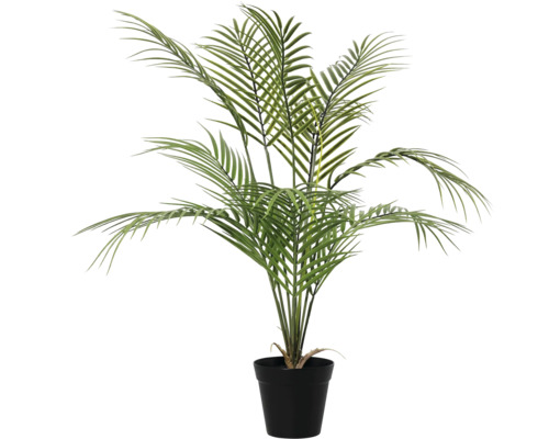 Kunstpflanze Areca Palme im schwarzen Topf