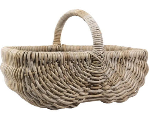 Korb aus geflochtenem Material mit Griff