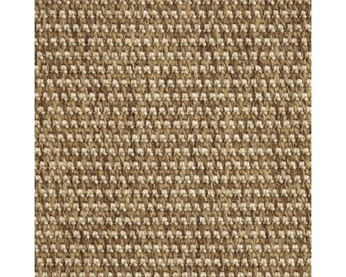 Moquette à poils ras Outsider African Sunrise camel FB75 400 cm de large (au mètre) Gros plan d'un tapis à la texture tissée