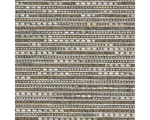 Moquette à poils ras Outsider African Mambo gris FB51 largeur 400 cm (au mètre) Gros plan d'un tissu à rayures horizontales