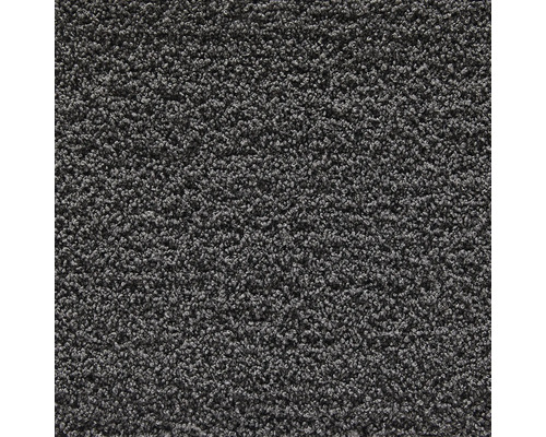 Moquette Shaggy Softness anthracite FB97 largeur 400 cm (au mètre) Gros plan d'un tapis à boucles