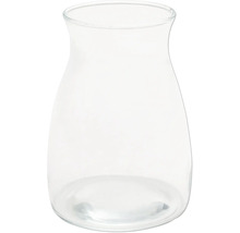 Vase en verre transparent