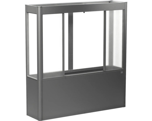 Hochbeet mit Polycarbonatplatten und Aluminiumrahmen