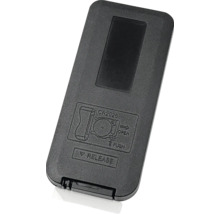 Dos d'une télécommande avec compartiment à piles