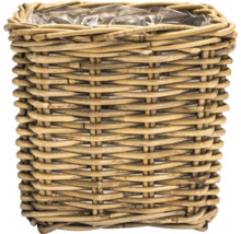 Runder Pflanzkorb aus Rattan