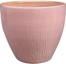 Pot de fleurs en céramique avec surface rainurée