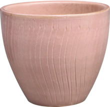 Pot de fleurs en céramique avec structure rainurée