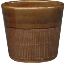 Keramik Blumentopf mit gerillter Textur