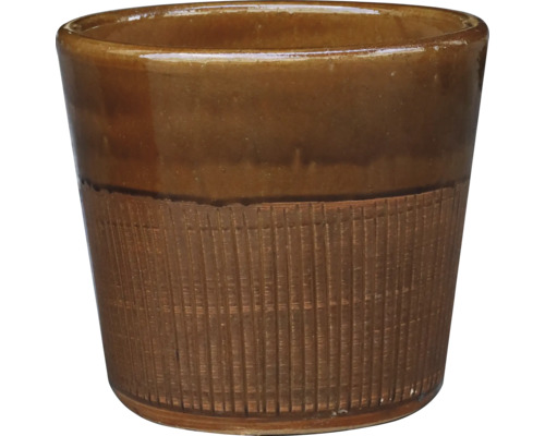Keramik Blumentopf mit gerillter Textur