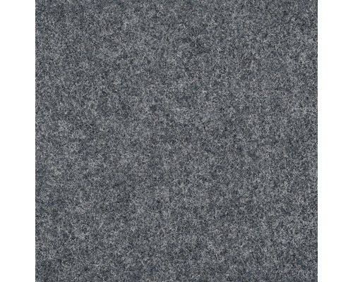 Moquette feutre aiguilleté Invita acier FB2531 largeur 400 cm (au mètre) Gros plan d'un tapis gris à la texture dense.