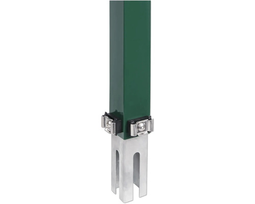 Poteau de clôture en métal avec supports