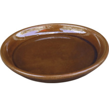 Plat de service marron en céramique