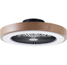Ventilateur de plafond aspect bois