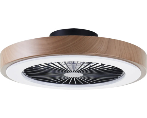 Ventilateur de plafond aspect bois