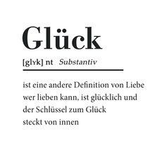Definition des Wortes Glück