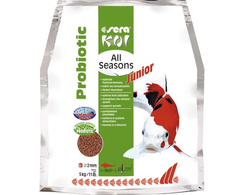 Spezialfutter sera Koi All Seasons Probiotic Junior 5 kg