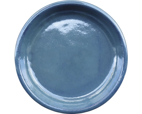 Soucoupe FloraSelf argile Ø 30 cm h 4,5 cm bleu Pot à plantes en céramique