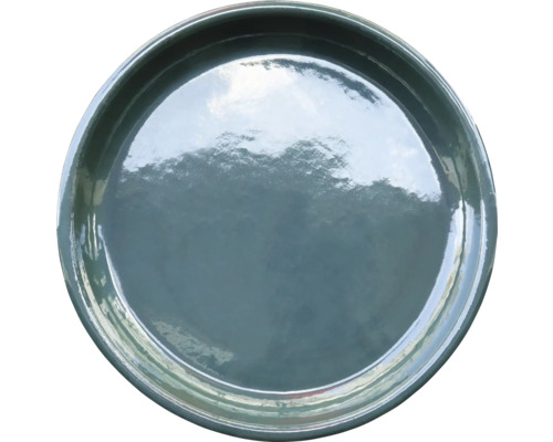 Soucoupe FloraSelf argile Ø 35 cm h 5 cm vert Plat à plantes rond en céramique