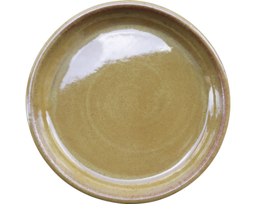 Soucoupe FloraSelf argile Ø 35 cm h 5 cm latte Assiette en céramique