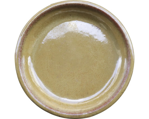 Soucoupe FloraSelf argile Ø 22 cm h 3,7 cm latte Assiette en céramique